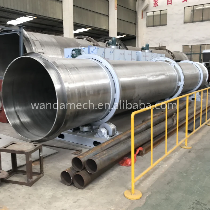 poultry dung chicken manure rotary dryer for fertilizer line