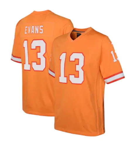 23-24 новейшая Американская Футбольная майка Evans Orange