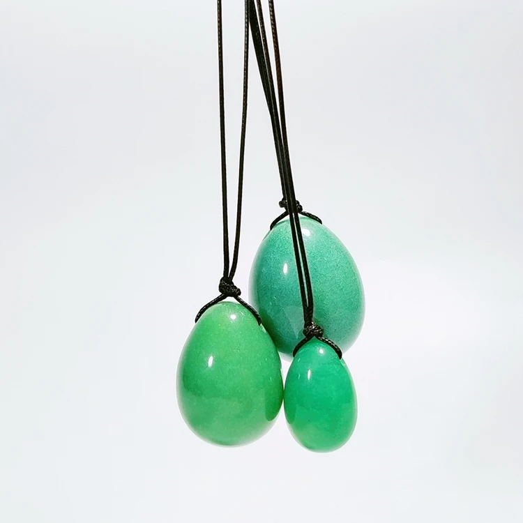 HZ Beautiful Natural Chakra Healing Yoga Exercise Eggs with String Massage Stones wholesale for fengshui