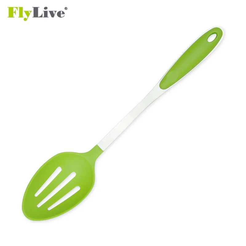 
Kitchen Utensils 6-Piece Tool Set: Ladle Pasta Fork Slotted Spoon Solid 