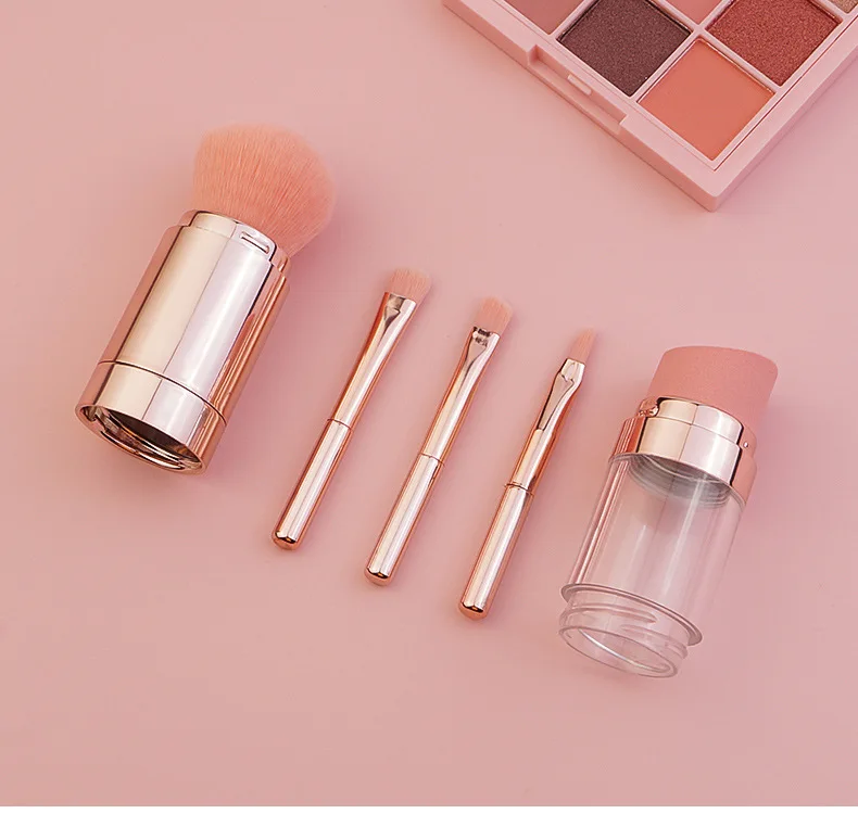 MS Foundation blush eyebrow eye shadow lip brush 5-in-1 multifunctional makeup brush