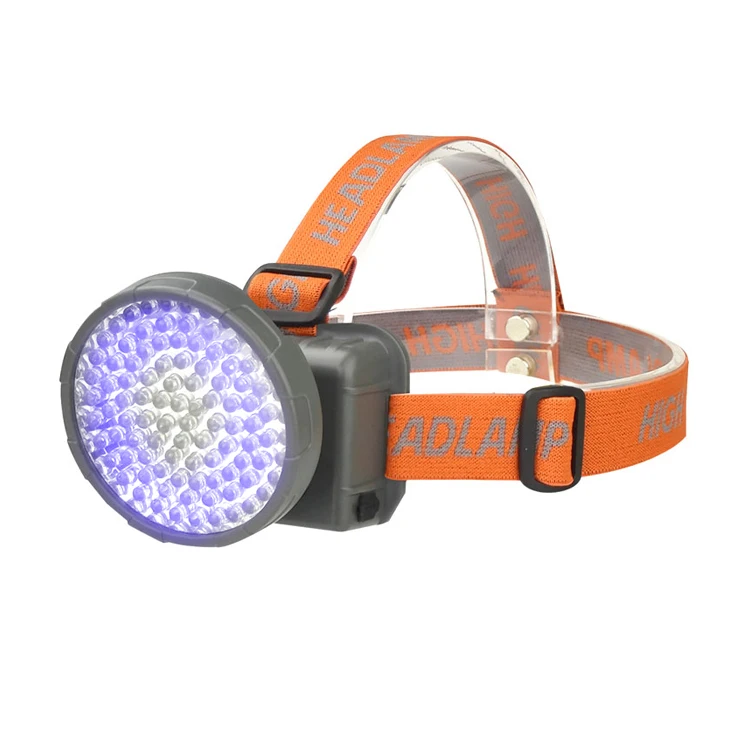 Multifunctional Outdoor Fishing Black Light Ultra Violet Scorpion Headlight Head Torch USB Charging Led UV Lamp Headlamp