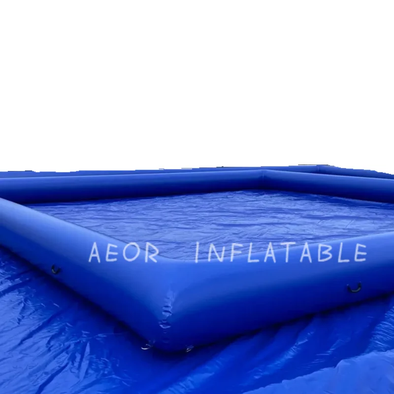 Inflatable  Rectangular Blue Aqua Swimming Pool Home Backyard Inflatable Pool for Water Games Pools Swimming Outdoor