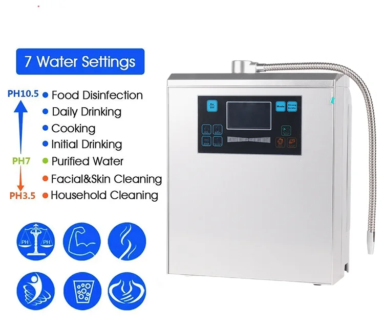 BW-6000  Brand Alkaline Water Ionizer 11.5 ph Larger capacity 10000L LCD Intelligent display