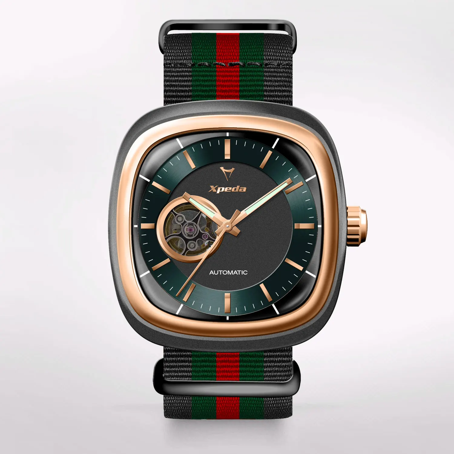 Время коробка TC882G1 3a качество класса «Люкс» из водонепроницаемого материала Классические Автоматические Мужские механические часы из нержавеющей стали