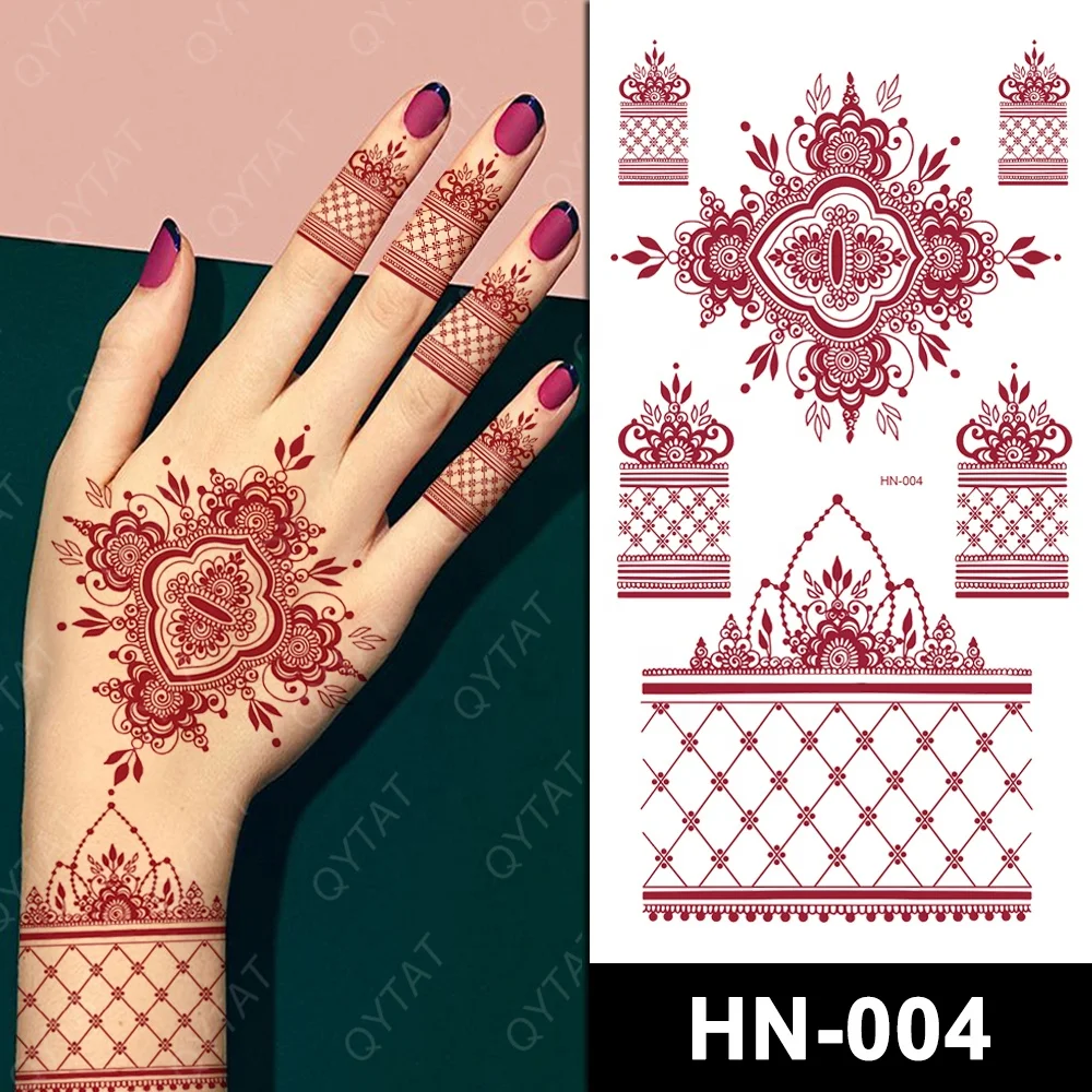 Waterproof High Quality Special Temporary Brown Henna Tattoo