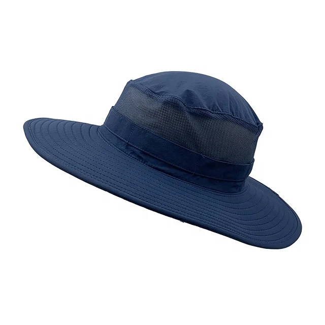Factory Wholesale custom logo mesh breathable bucket fisherman hat UV Protection sun jungle hat quick dry wide brim bonnie hat