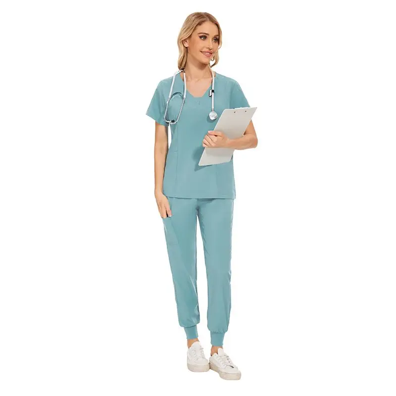 42025LW 4 chlorhexidine surgical scrub brush scrubs jogger sets polo medical scrubs