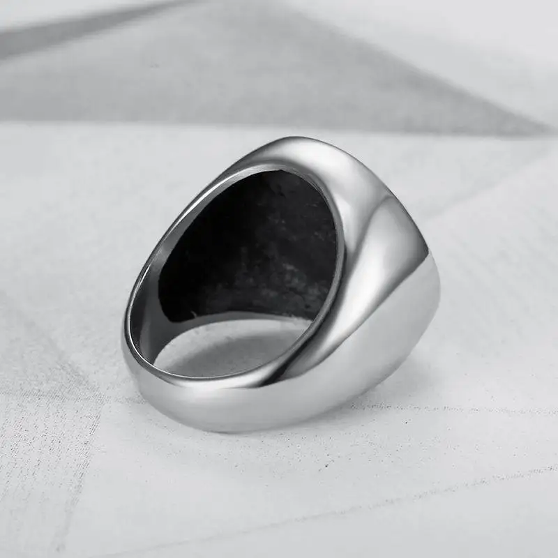 20mm Titanium Steel Ring Silver Black Gold-Vintage Life Flower Plant Tree Design Classic Engagement Gift Finger Rings  Series