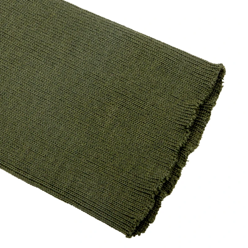 Custom Flame Retardant Rib Knit Fabric Seamless Collar Cuffs Flat Aramid 3A Knit 2+2 Spandex Rib Cuff for Woven Garment Cuffs
