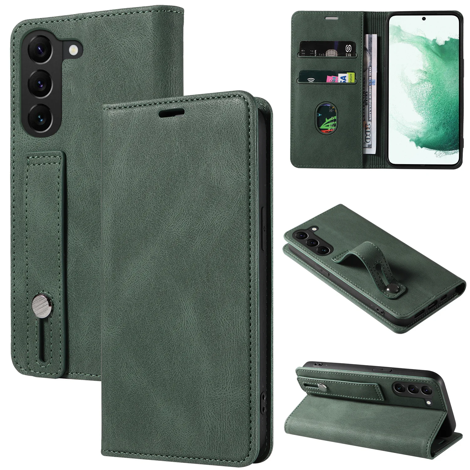 Чехол для мобильного телефона Samsung S23, чехол для мобильного телефона S23ultra, Магнитный чехол-раскладушка на присоске s23plus, магнитная защита на присоске, cas