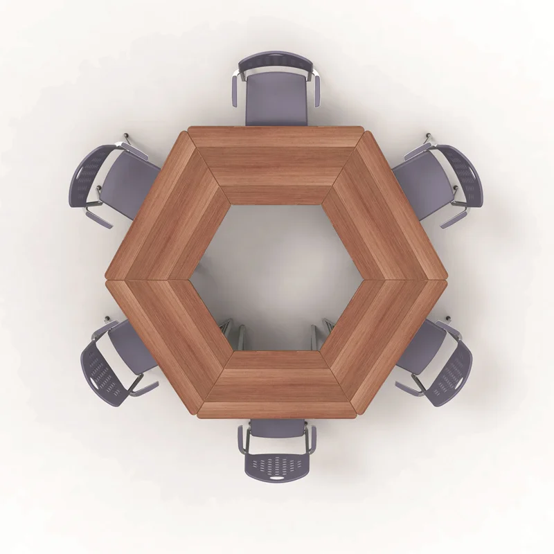 
trapezoid table college student desk classroom furniture school 