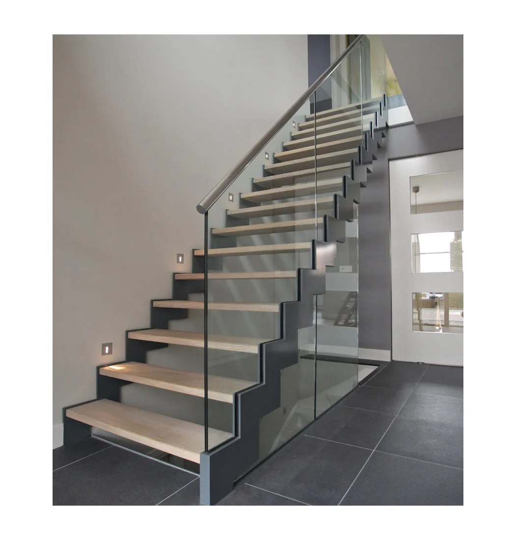 Ace Metal Modern Design Straight and Spiral Staircase Outdoor Used Curved and Straight for Apartment Application