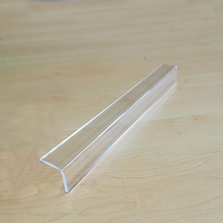 Customized L Shaped Hot Bending Clear Acrylic Display Shelf