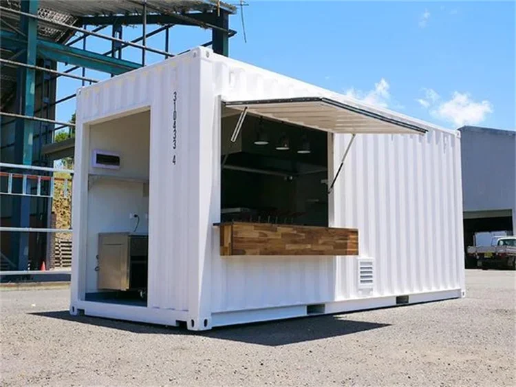 10ft Mini Pop Up Shop Cheap Storage Container House Coffee Shop Mall Foldable Pop-up Cafe / Restaurant / Shop