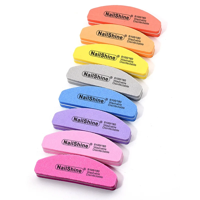 [9x3 см] точечный товар, маленький заказ, оптовая продажа, маленькая губка, буфер для ногтей, высокоэластичная пилка для ногтей, полумесяц