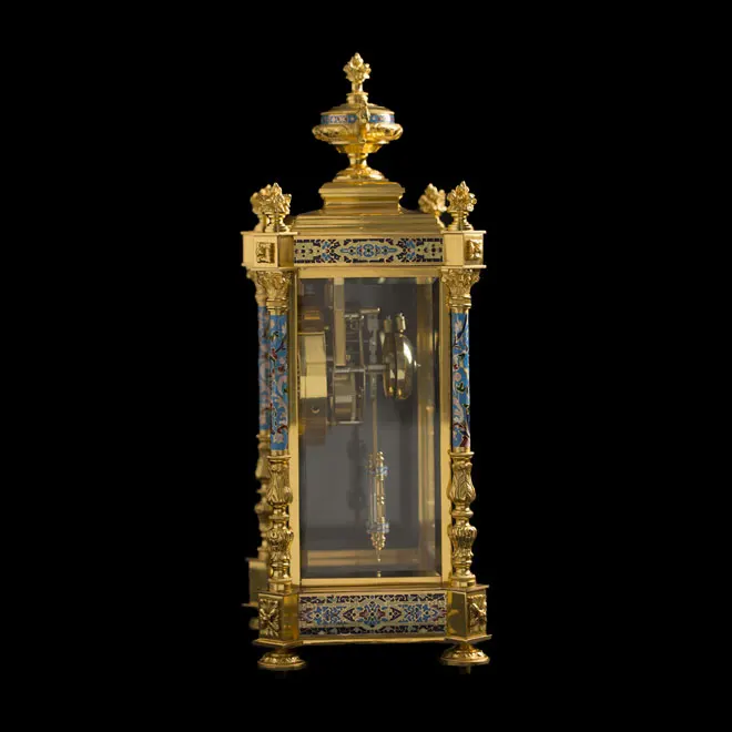 High-end classic antique decorative floor-to-ceiling household living room bronze bell luxury independent clock