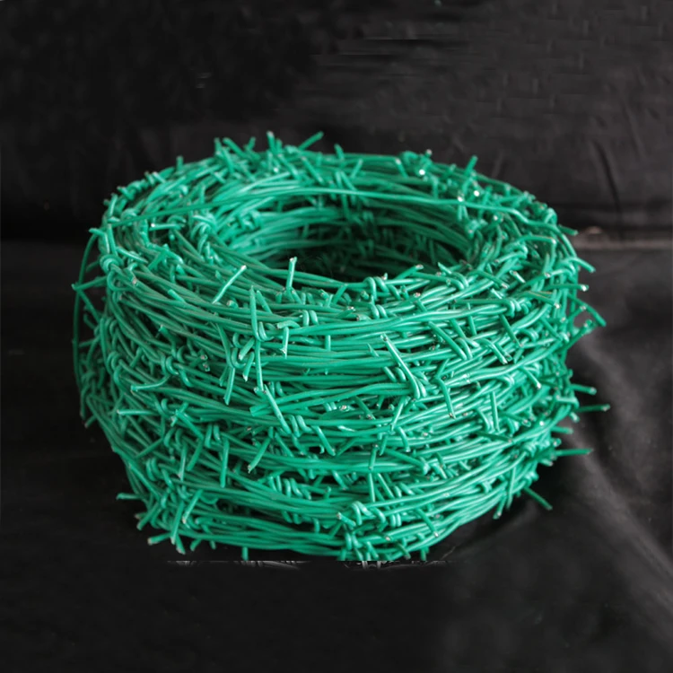 Good Quality 25kg Security Barbed Wire 500 m Mesh Roll PVC Coated Galvanized Barbed Wire Farm Fence