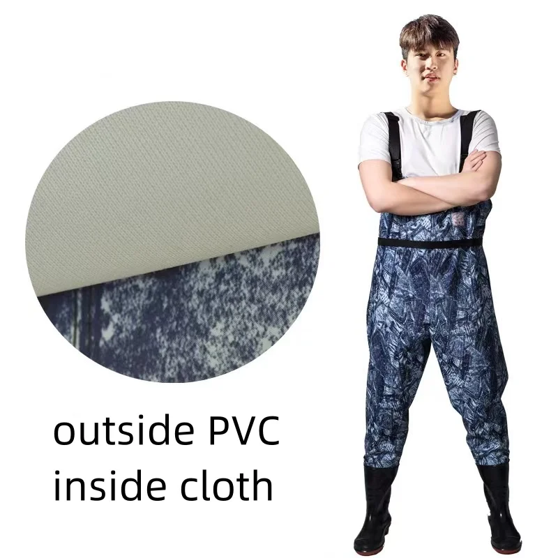 Byloo Adult Fishing Pants Suit For Men and Women Lightweight Bootfoot Fishing Chest Wader Nylon Fishing Waders Waterproof