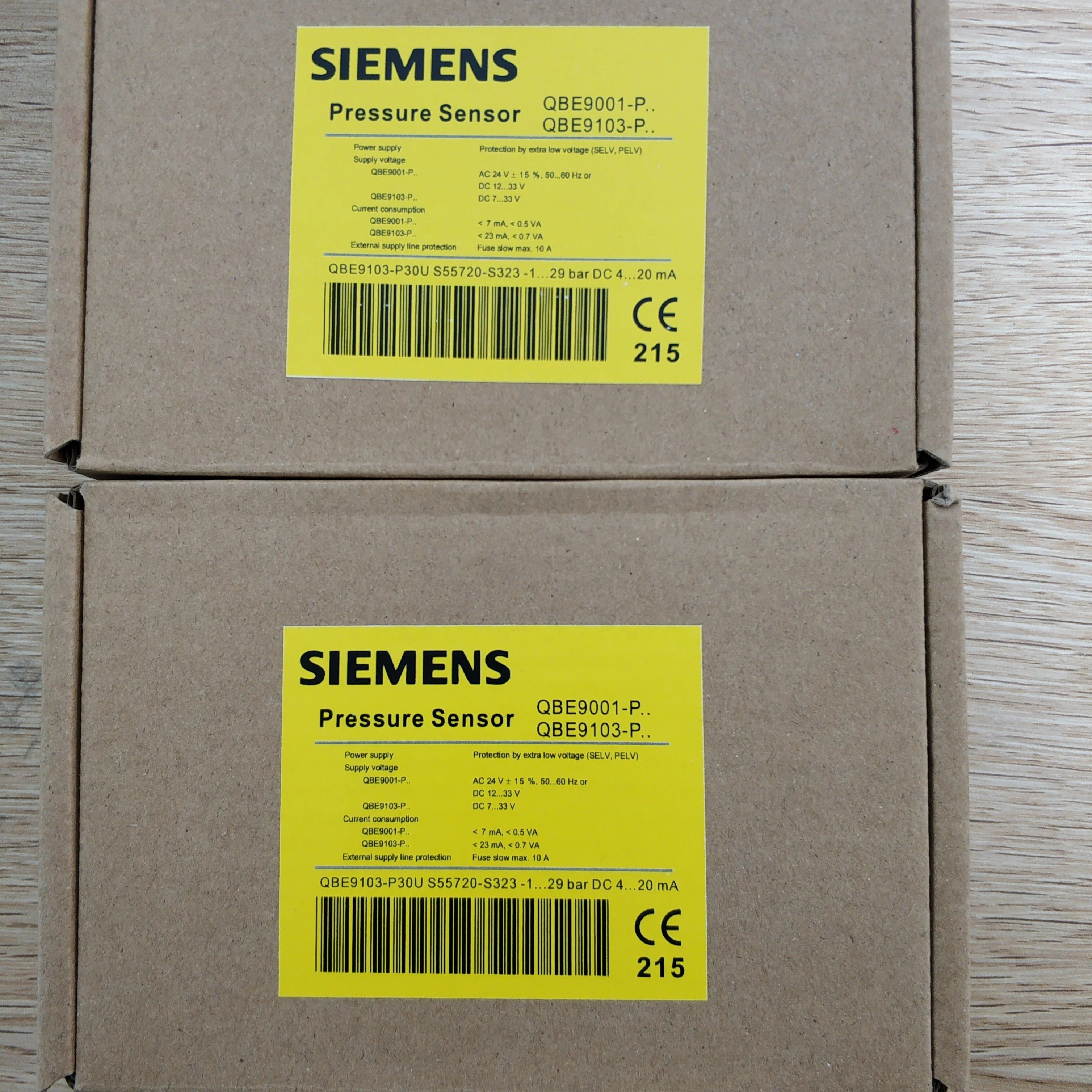 Siemens Датчик давления QBE9103-P10U 1-9bar DC4-20mA и QBE9103-P30U