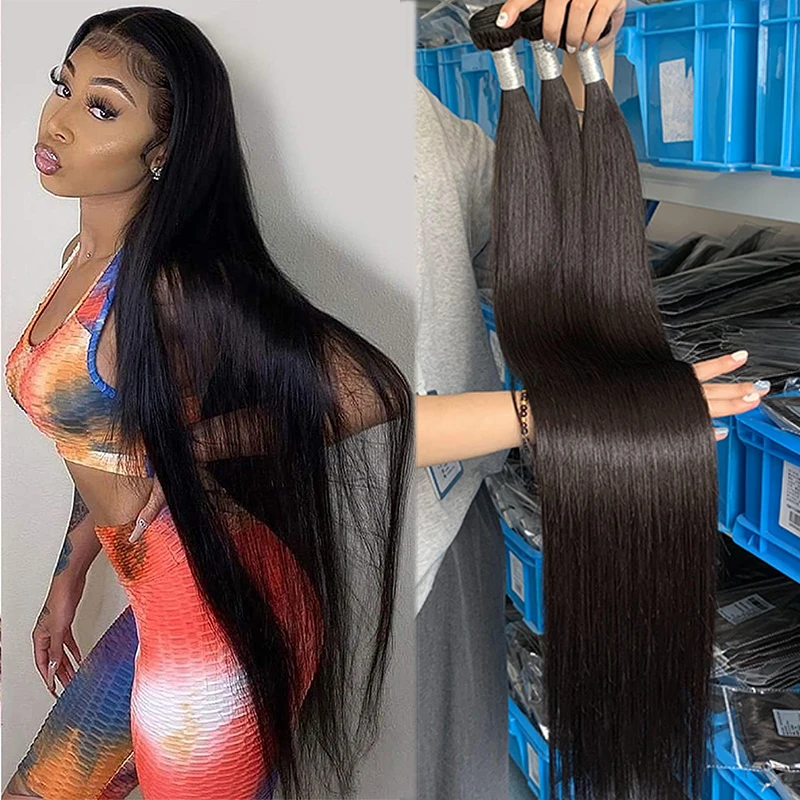 Сырые необработанные Virgin (не подвергавшиеся химическому воздействию 10A пучки поставщиков человека оптом настоящие норковые бразильские двойные нарощенные волосы