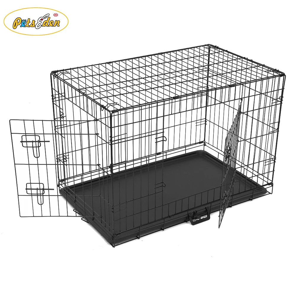 In stock Large Size Folding Mesh Metal Pet Dog Cage For Sale