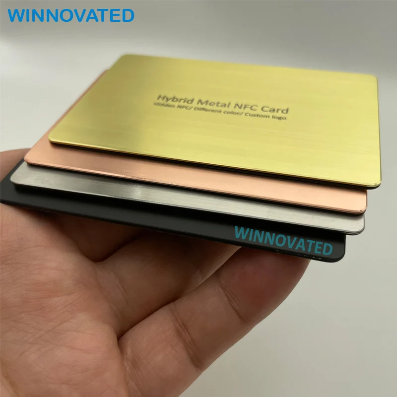 Rfid 125khx Premium Black Business PVC Hybrid Transparent NFC Card 3 Colors SHENZHEN