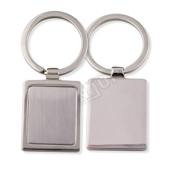 High quality supplier professional wholesale custom logo blank silver metal key chains