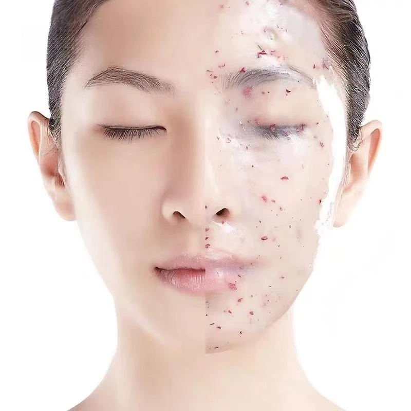 Korea face rubber mask peel off petal powder facial jelly mask powder hyaluronic acid jelly face mask powder