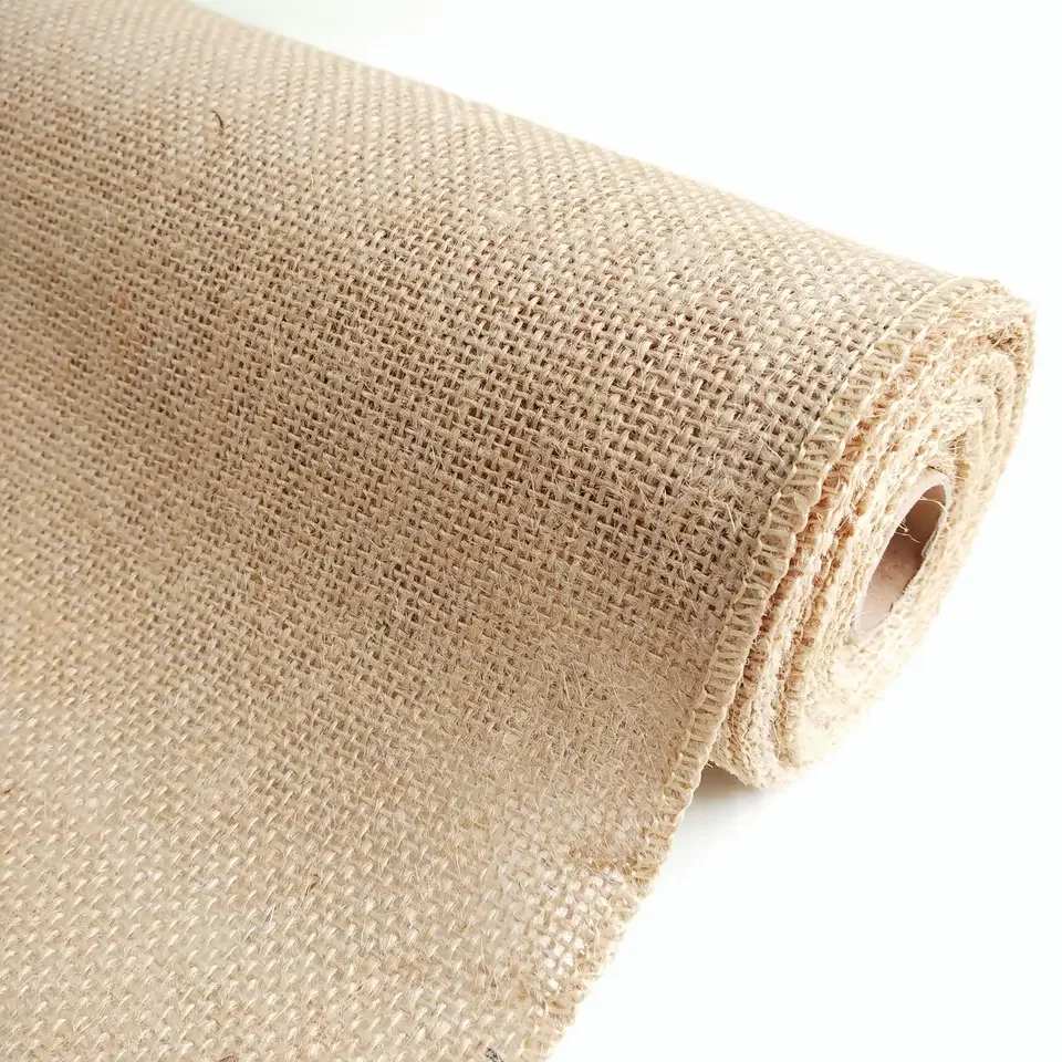 Burlap fabric roll Natural jute fabric for garden