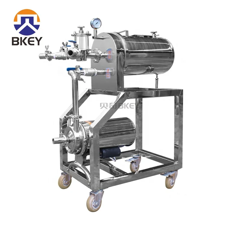 Full Automatic Stainless Steel Beer Plate Frame Filter With Electric Pump Filter Machine for Plating