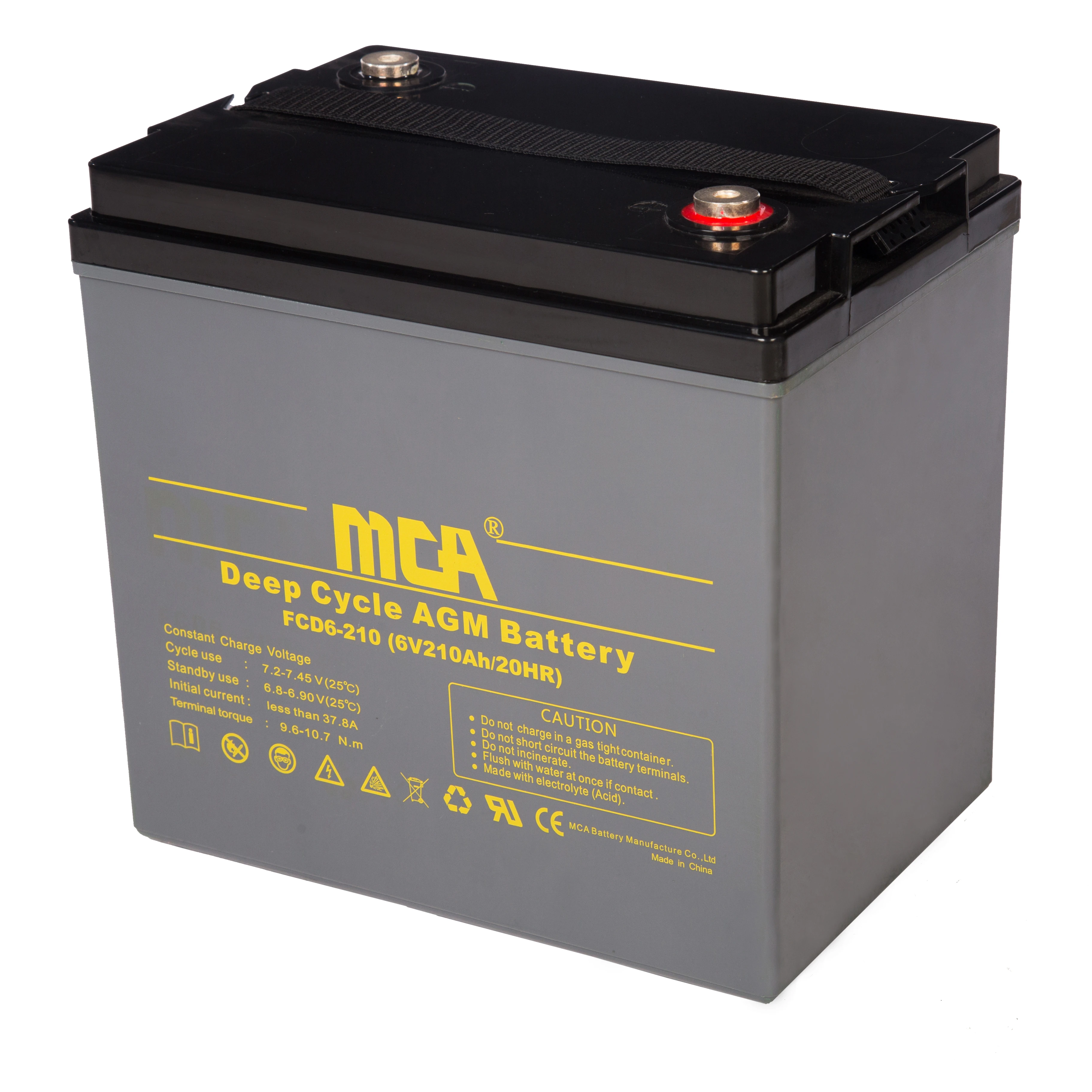 6v 240Ah sealed maintenance free deep cycle battery for fire alarm system