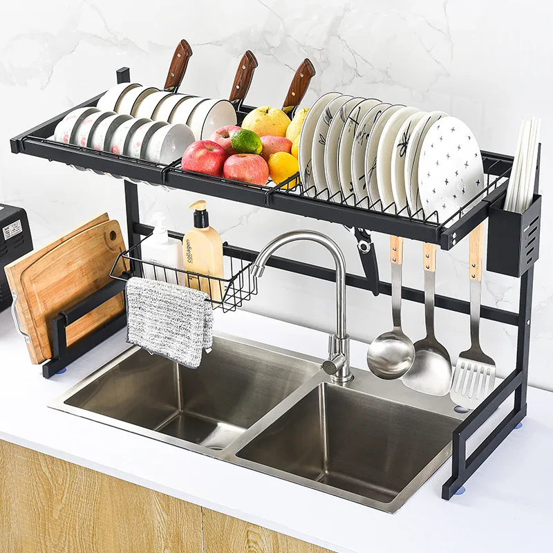 Store and Tidy Dishes Kitchen Dish Racks Kitchen Storage Racks Dish Drainer Kitchen Accessories Storage Holders & Racks
