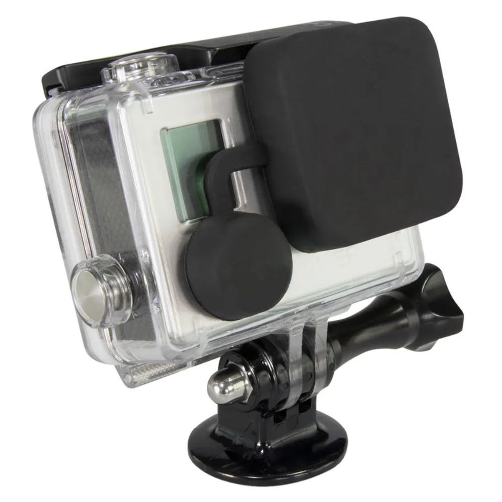 4 In 1 Housing Lens Cover+Lens Cap +Replacement Battery Door+Side Door Cover for GoPro Hero 4/3+ Camera accessories