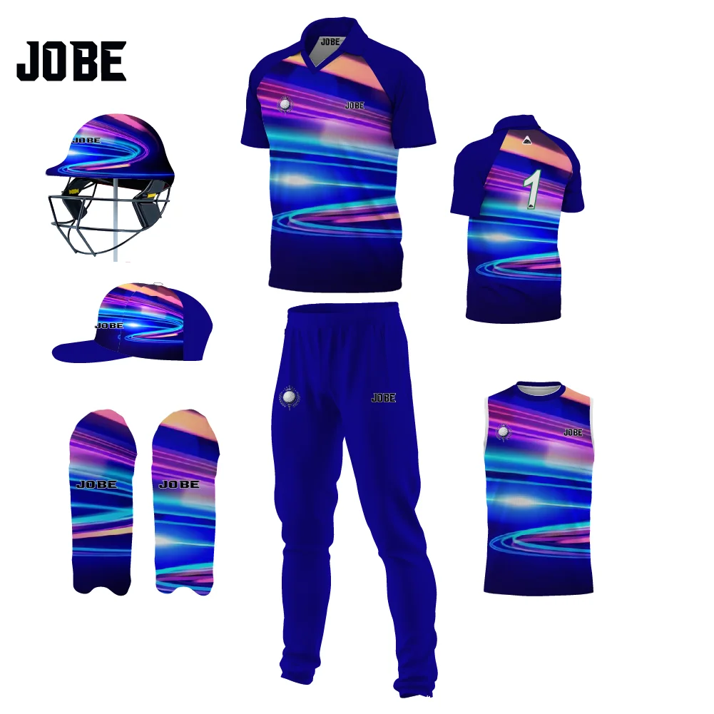 customized embroidery patches team man professional pakistan new pattern cricket jersey china color