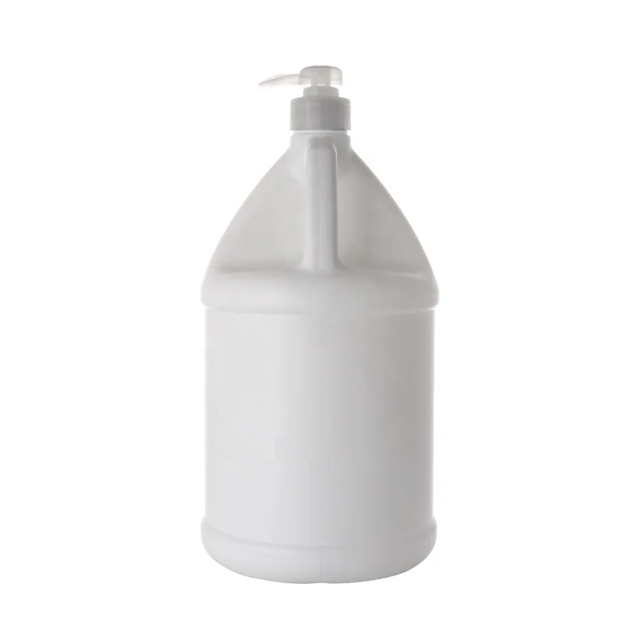 Wholesale 1 gallon 3.8L HDPE bottle shampoo detergent uses with handle and pump