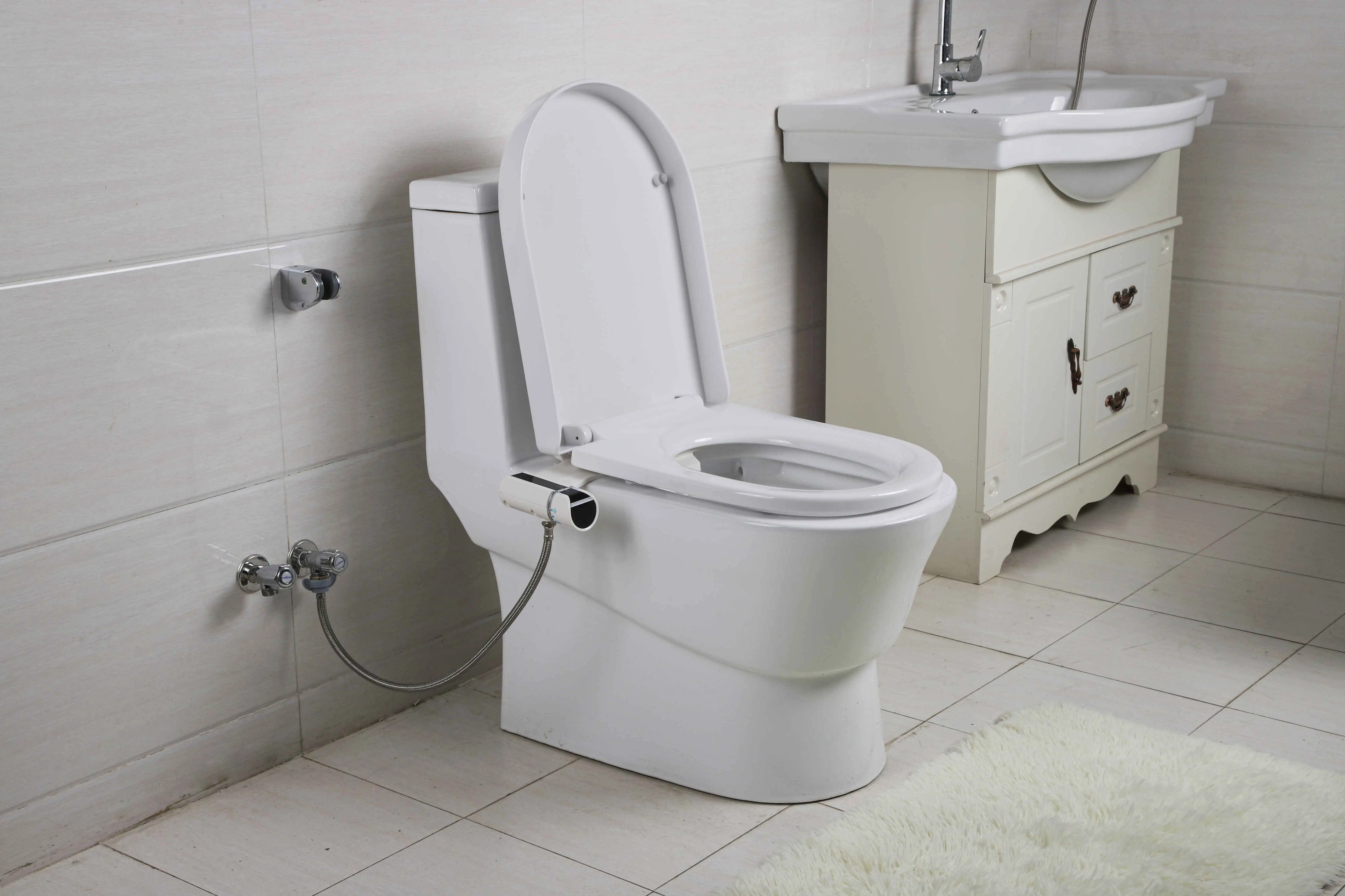 Wholesale Women Body smart Cleaning Dual Non Electric Toilet Bidet Sprayer Attachment Kit With Water Pressure Cont