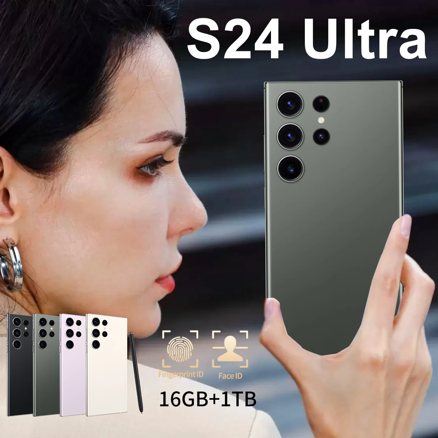 Original S24 Ultra 5G Phone with 16GB 1TB Storage 3G & 4G Smartphone that Supports Google Play Social Apps