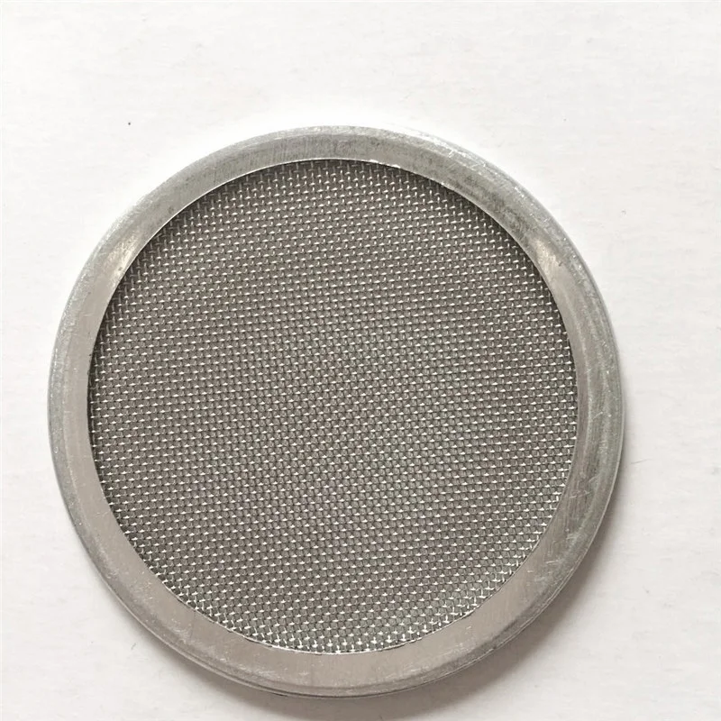 SS 304 316 316L durable stainless steel woven filter mesh screen disc with seamless frame