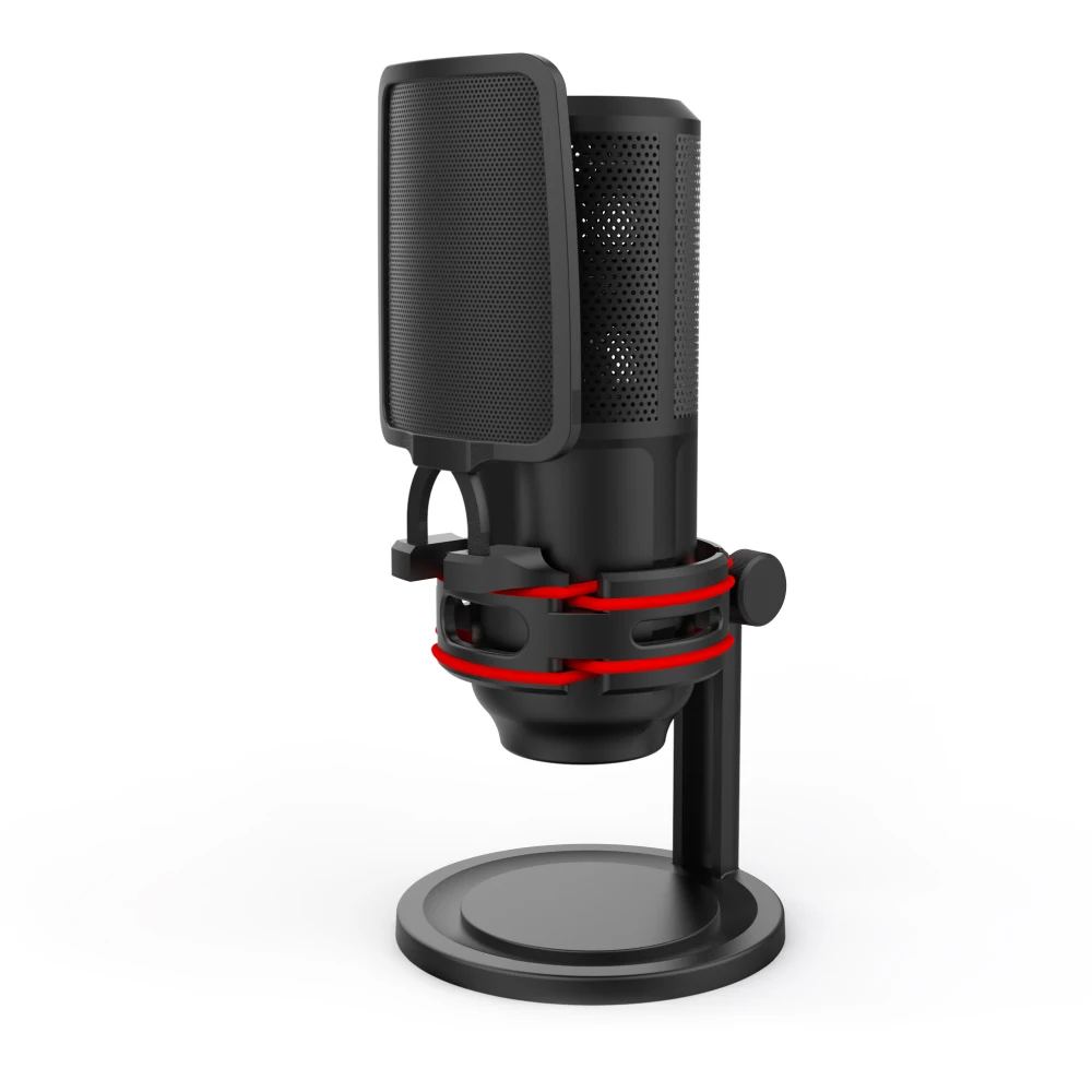 USB Microphone with Shield Universal Filter Microphone Wind Screen with Mic Stand Clip