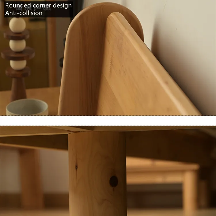 Factory Latest King Queen Size Modern Bedroom Furniture Bed Frame Solid Wooden Bed