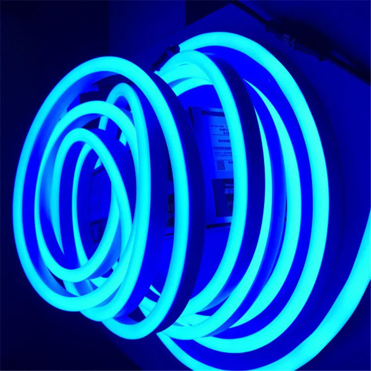 110v AC white flexible led tube thin neo neon tape rope lite strips square 8x12mm top-view lighting