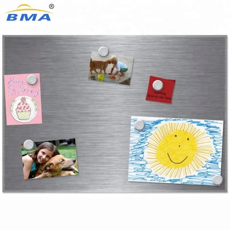 
Simple Design Stainless Steel Metal Office Memo Board Notice Board With Cork 