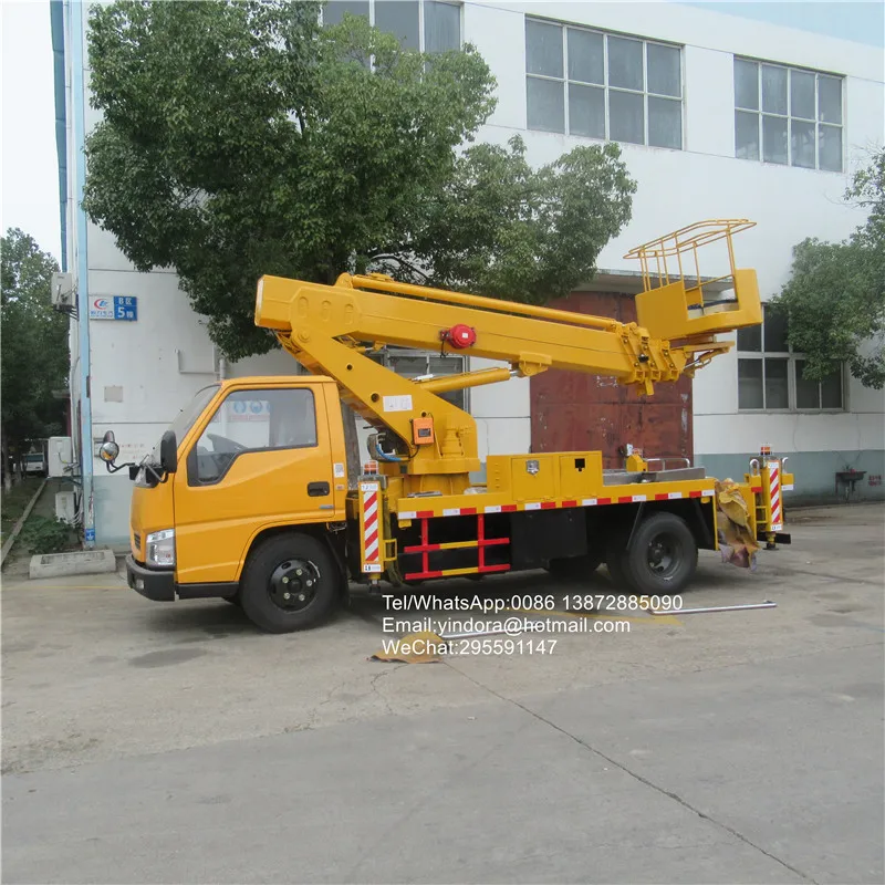 JMC 6 wheeler 18m 20m 22m 26m 28m Китай гидравлический телескопический ковш телескопическая платформа для авиационной работы