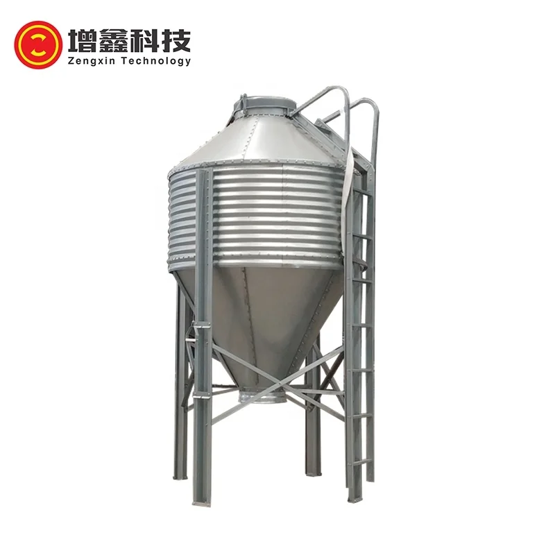 factory high quality hot dip galvanized steel plate feeding bin feeding silo  for pig farming
