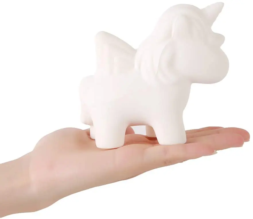 DIY живопись сжималки Единорог олень торт пончик кавайные медленно восстанавливающие форму сжимаемые игрушки для детей