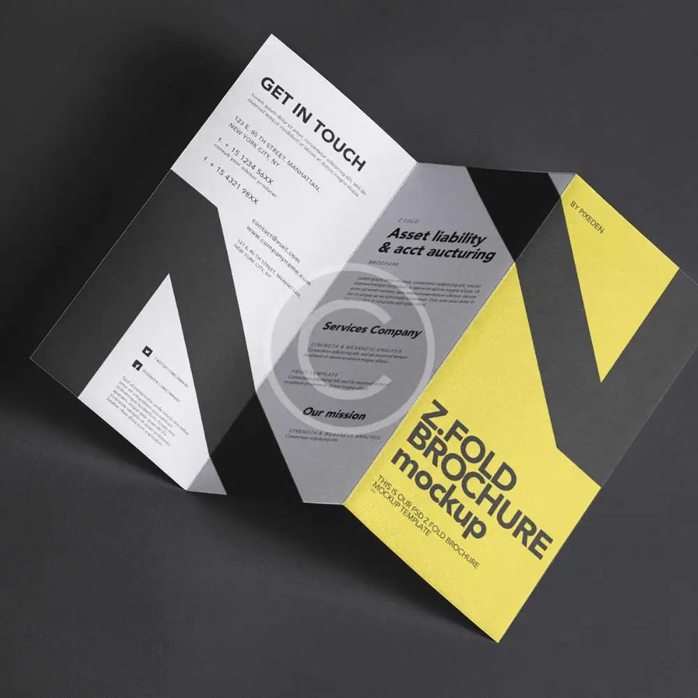 Free Design A5 Brochure Unique Trifold Pamphlet Flyer Printing Instruction Manual A6 Booklet Catalog