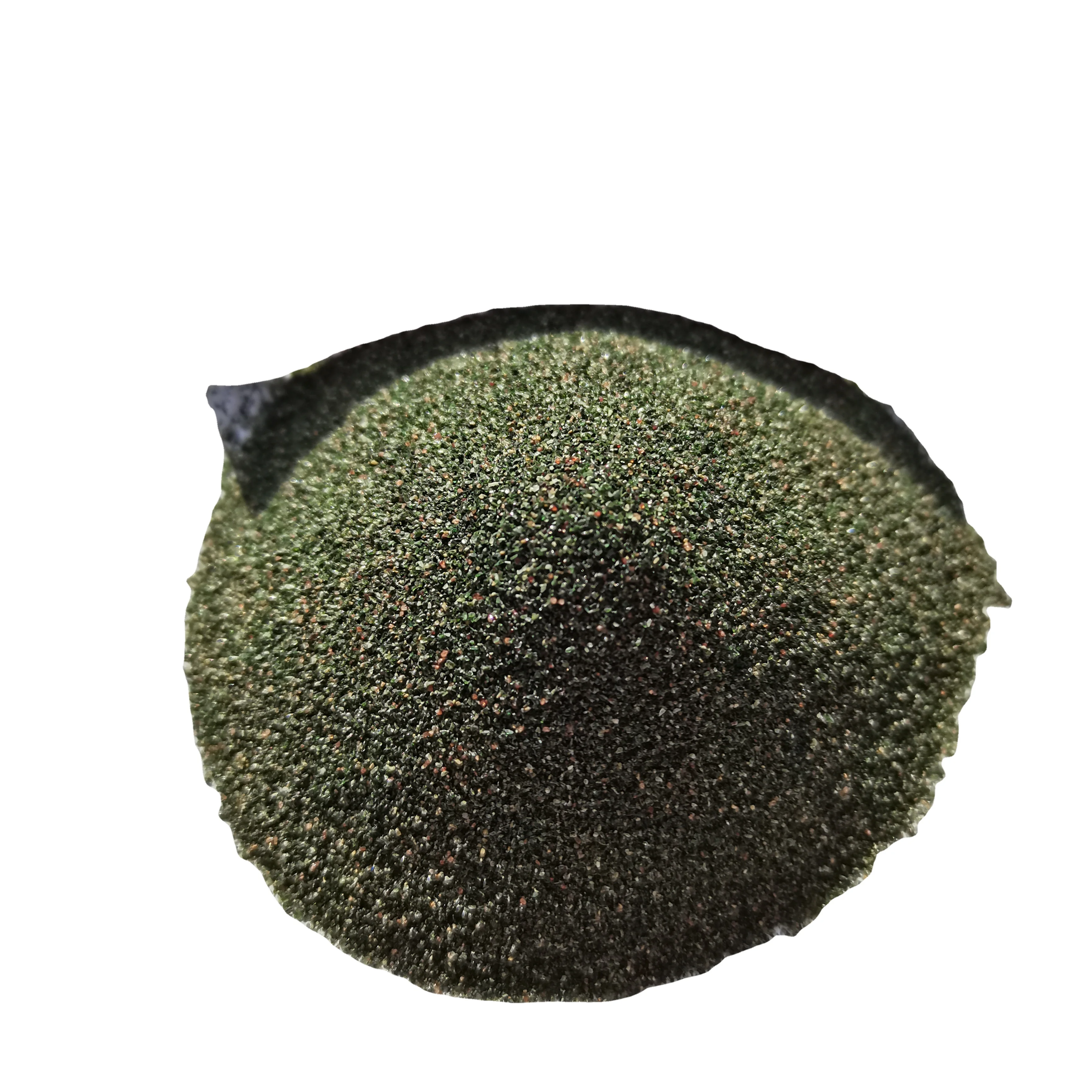 LM натуральный зеленый камень гранат песок для струйной резки напрямую с завода