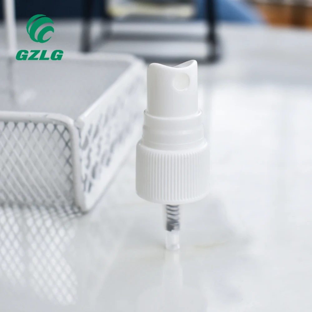 Smooth bottle cap white body cream color 18-410/ 20-410 / 24-410 24mm fine mist spray pump