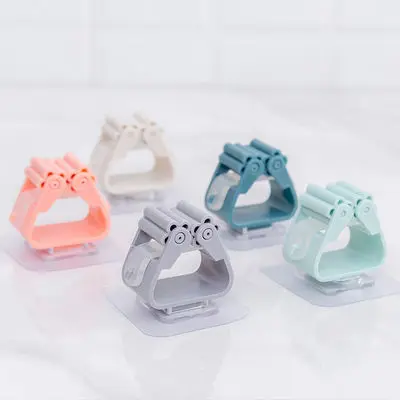 Bathroom Punch-free bathroom hanging holder Walls hook Holder broom hanger card holder mop clip